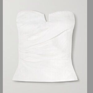 NWT Reformation | Madelyn Linen Strapless Top in White